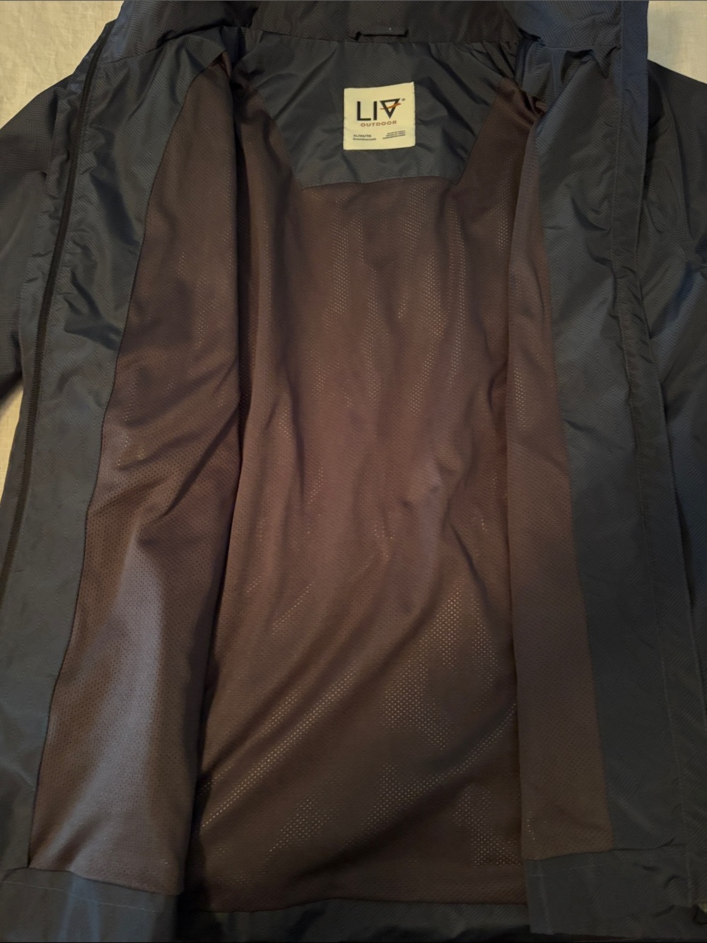 Liv Outdoor Women's Lightweight Hooded Raincoat in Blueish Grey - Picture 6 of 7